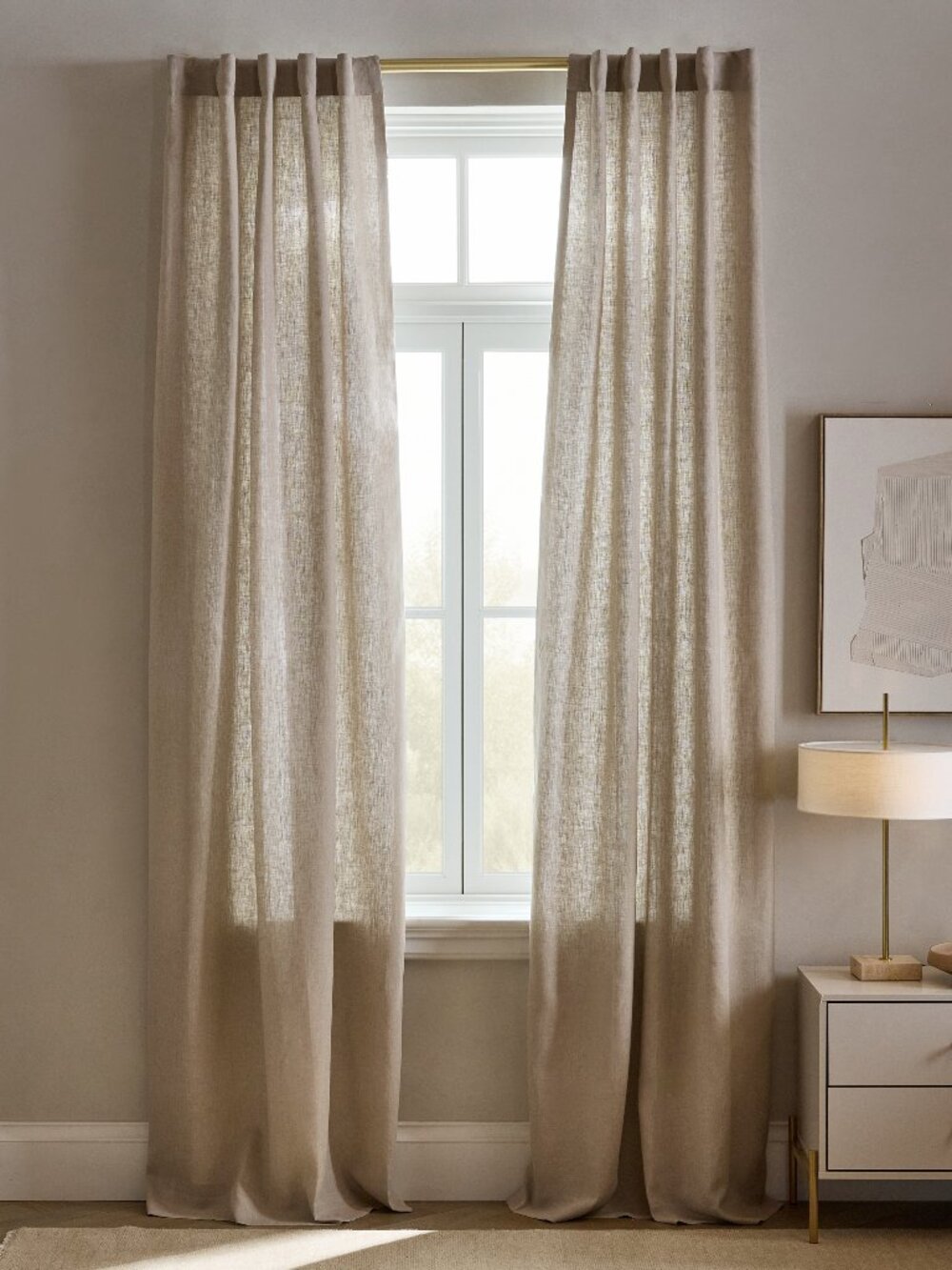 Quince European Linen Curtains - Set of 2